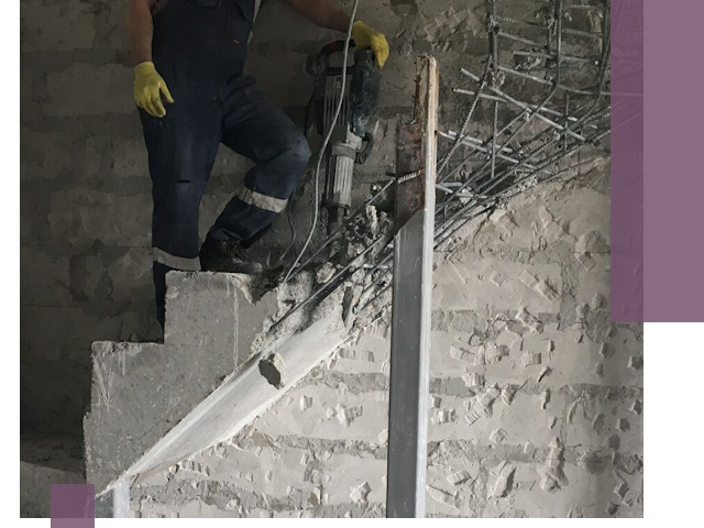 Демонтаж металлических и бетонных лестниц в Екатеринбурге