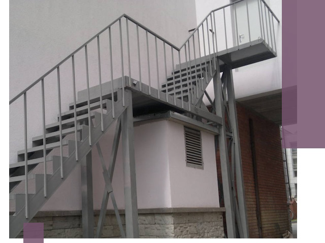 Монтаж пожарных лестниц под ключ в Екатеринбурге с гарантией качества