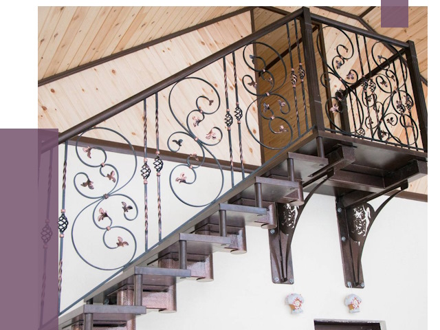 Кованые лестницы в Екатеринбурге от 79942 руб. под ключ