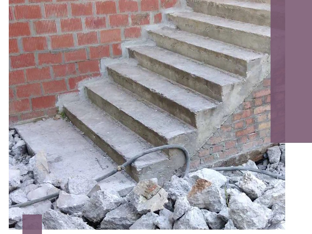 Демонтаж бетонных лестниц в Екатеринбурге: быстро и безопасно