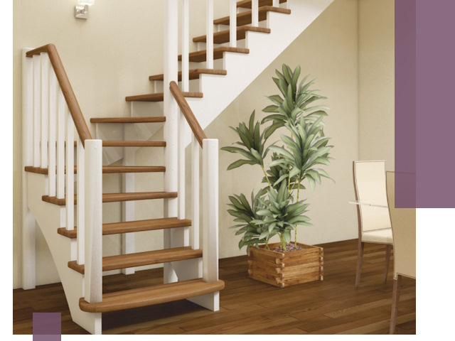 Г-образные лестницы под ключ в Екатеринбурге — изготовление и монтаж