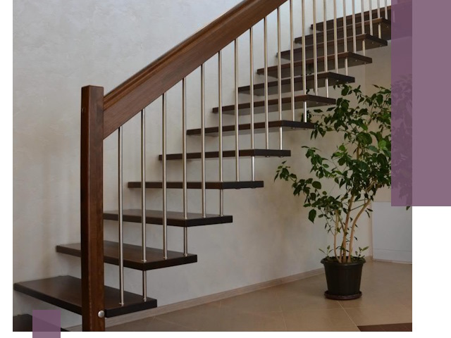 Лестницы на больцах под ключ в Екатеринбурге – изготовление и монтаж