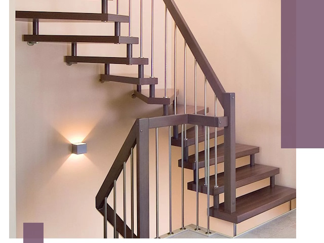 Изготовление лестниц на больцах в Екатеринбурге под ключ