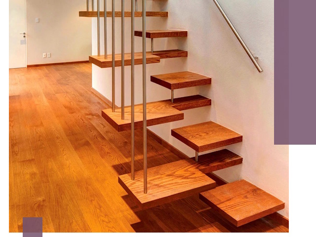 Лестницы «гусиный шаг» на заказ в Екатеринбурге для узких пространств