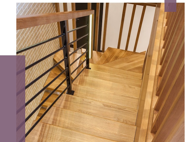 Лестницы из ясеня в Екатеринбурге под ключ от 10044 руб. 