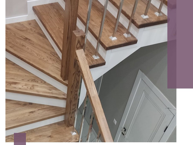 Обшивка металлических лестниц под ключ в Екатеринбурге