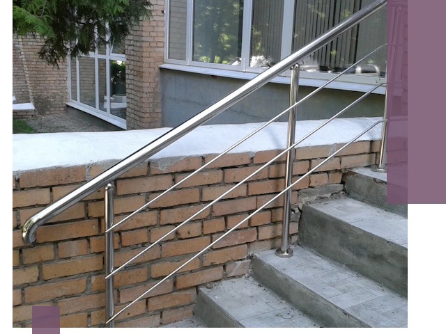 Перила из нержавеющей стали высокого качества в Екатеринбурге