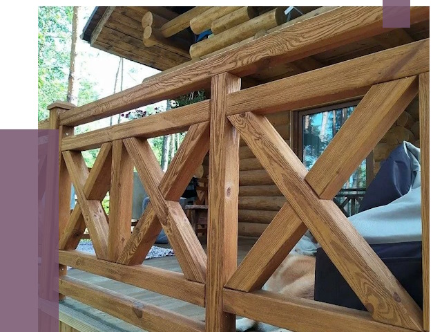 Деревянные перила под ключ в Екатеринбурге от 7687 руб. 