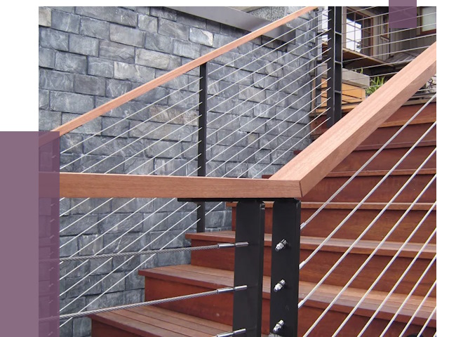 Тросовые перила под ключ в Екатеринбурге от 7789 руб. 