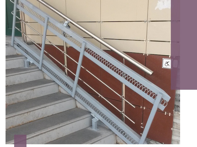 Изготовление откидных пандусов под ключ в Екатеринбурге