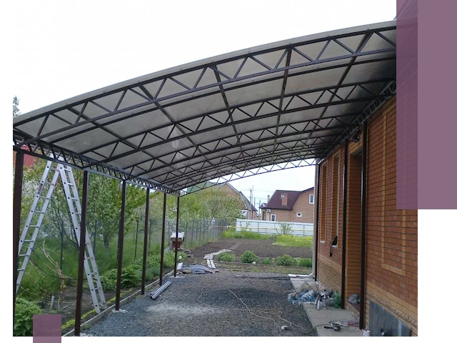 Профессиональный монтаж навесов под ключ в Екатеринбурге