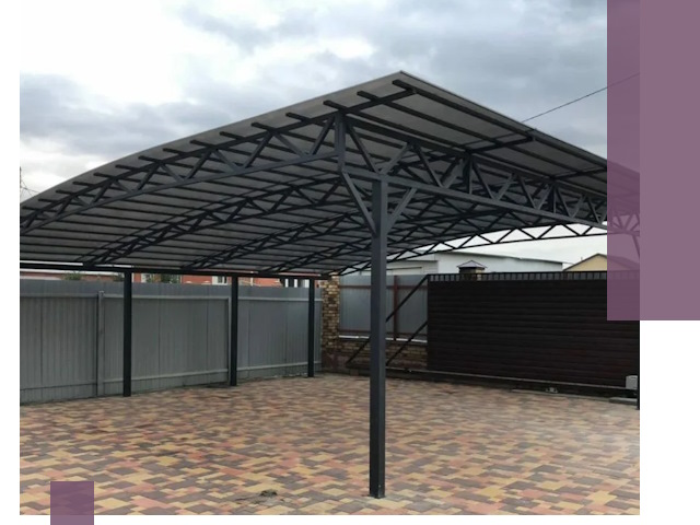 Недорогие навесы под ключ в Екатеринбурге — изготовление и монтаж