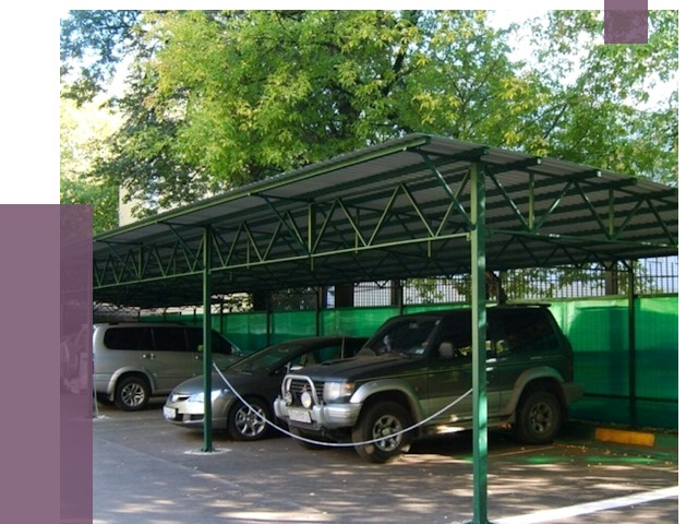 Навесы для парковки в Екатеринбурге от 80455 руб. заказать | ПРОЛЁТ-Ктр