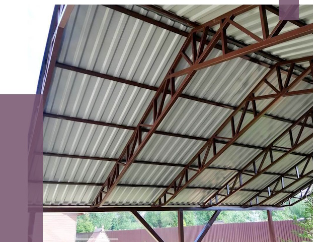 Навесы из профнастила в Екатеринбурге от 7379 руб. | ПРОЛЁТ-Ктр