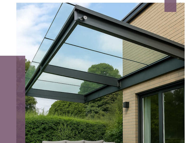 Стеклянные навесы и козырьки в Екатеринбурге от 12299 руб.