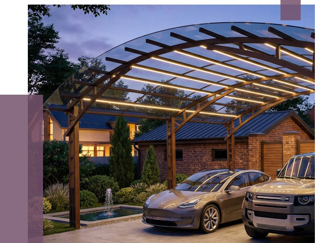 Металлические навесы в Екатеринбурге от 12709 руб. под ключ — ПРОЛЁТ-Ктр