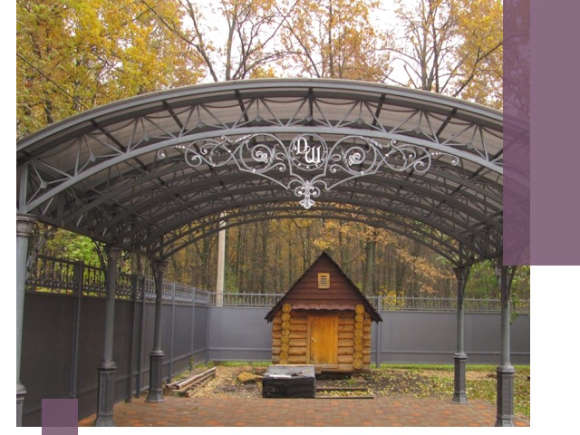 Кованые навесы премиум-класса под заказ в Екатеринбурге