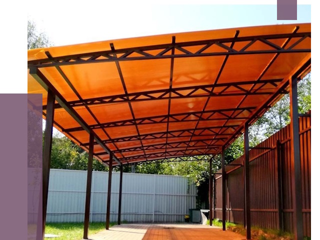 Односкатные навесы под ключ в Екатеринбурге от 13170 руб. 