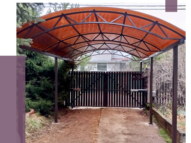 Арочные навесы в Екатеринбурге от 12760 руб. — изготовление и монтаж | ПРОЛЁТ-Ктр