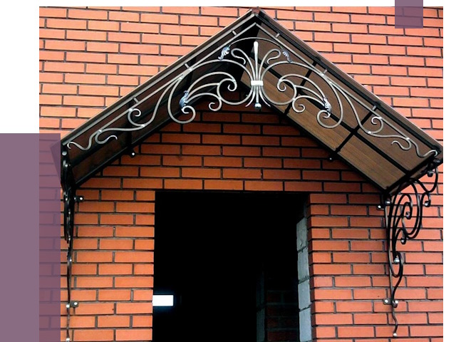 Металлические козырьки в Екатеринбурге от 10710 руб. 