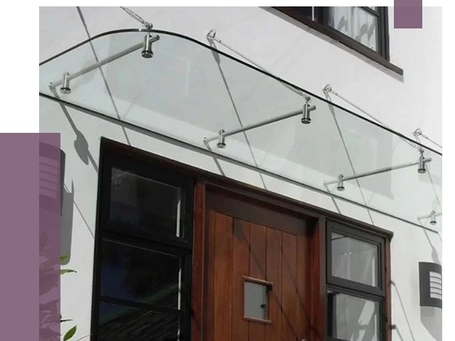 Стеклянные козырьки в Екатеринбурге от 18961 руб. | ПРОЛЁТ-Ктр