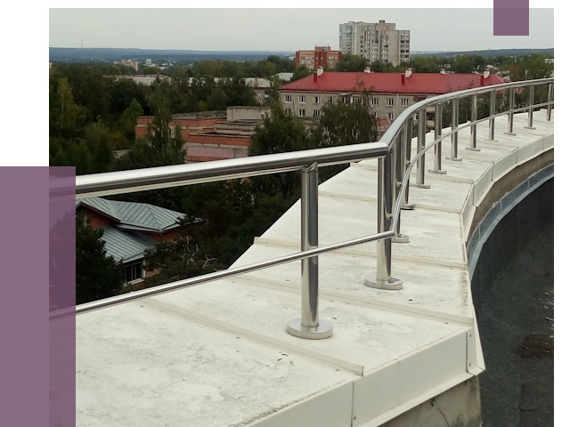 Парапеты и ограждения кровли в Екатеринбурге от 4971 руб.