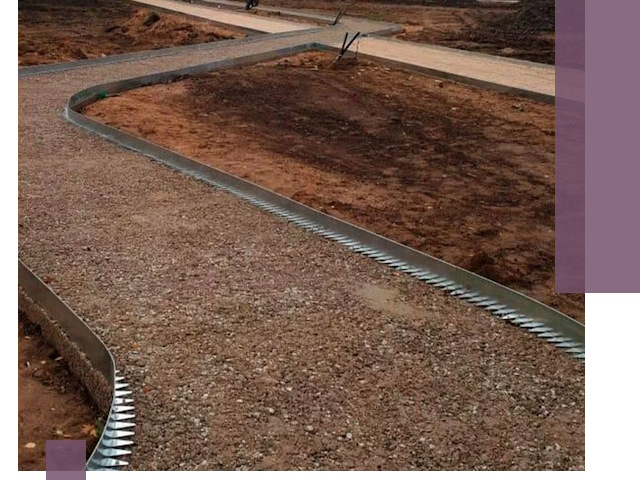 Металлические бордюры под ключ в Екатеринбурге — изготовление и монтаж