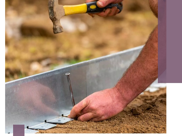 Монтаж металлических бордюров в Екатеринбурге быстро и качественно