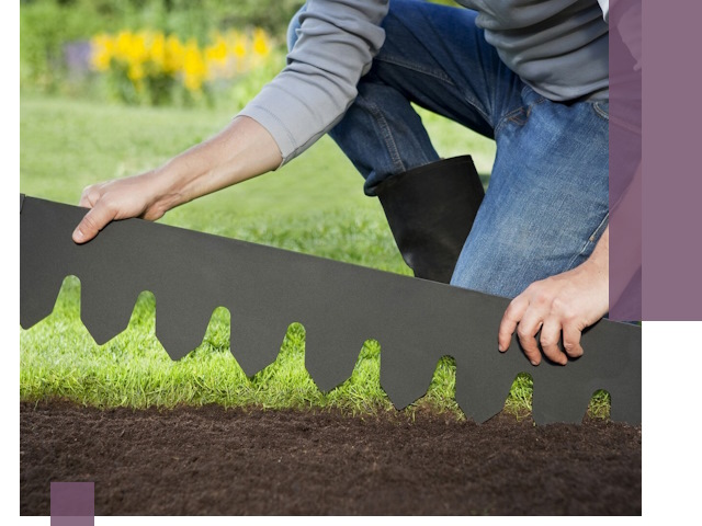 Металлические бордюры для газона в Екатеринбурге — изготовление и монтаж