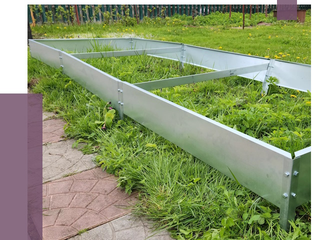Металлические бордюры для грядок в Екатеринбурге от 1794 руб. 