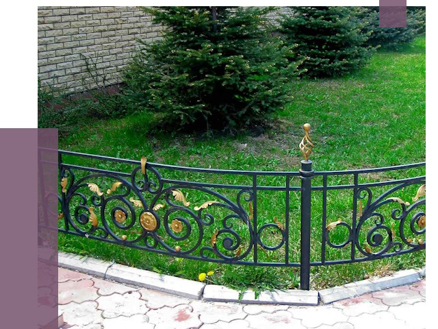 Кованые газонные ограждения в Екатеринбурге от 7636 руб. — ПРОЛЁТ-Ктр