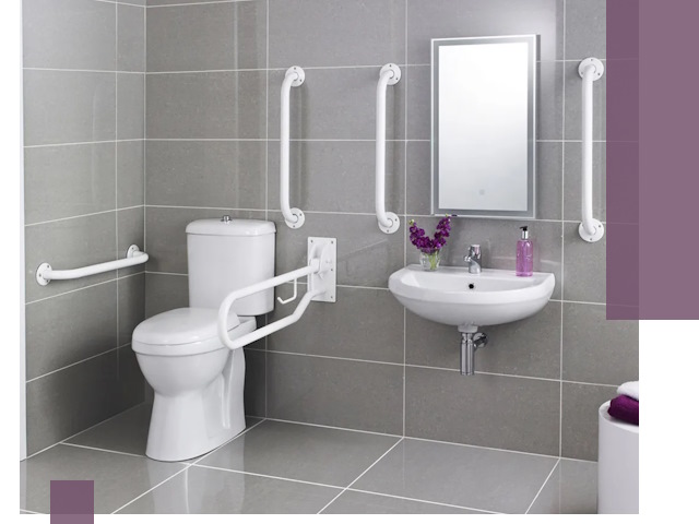 Поручни для санузлов в Екатеринбурге: установка, ремонт и монтаж